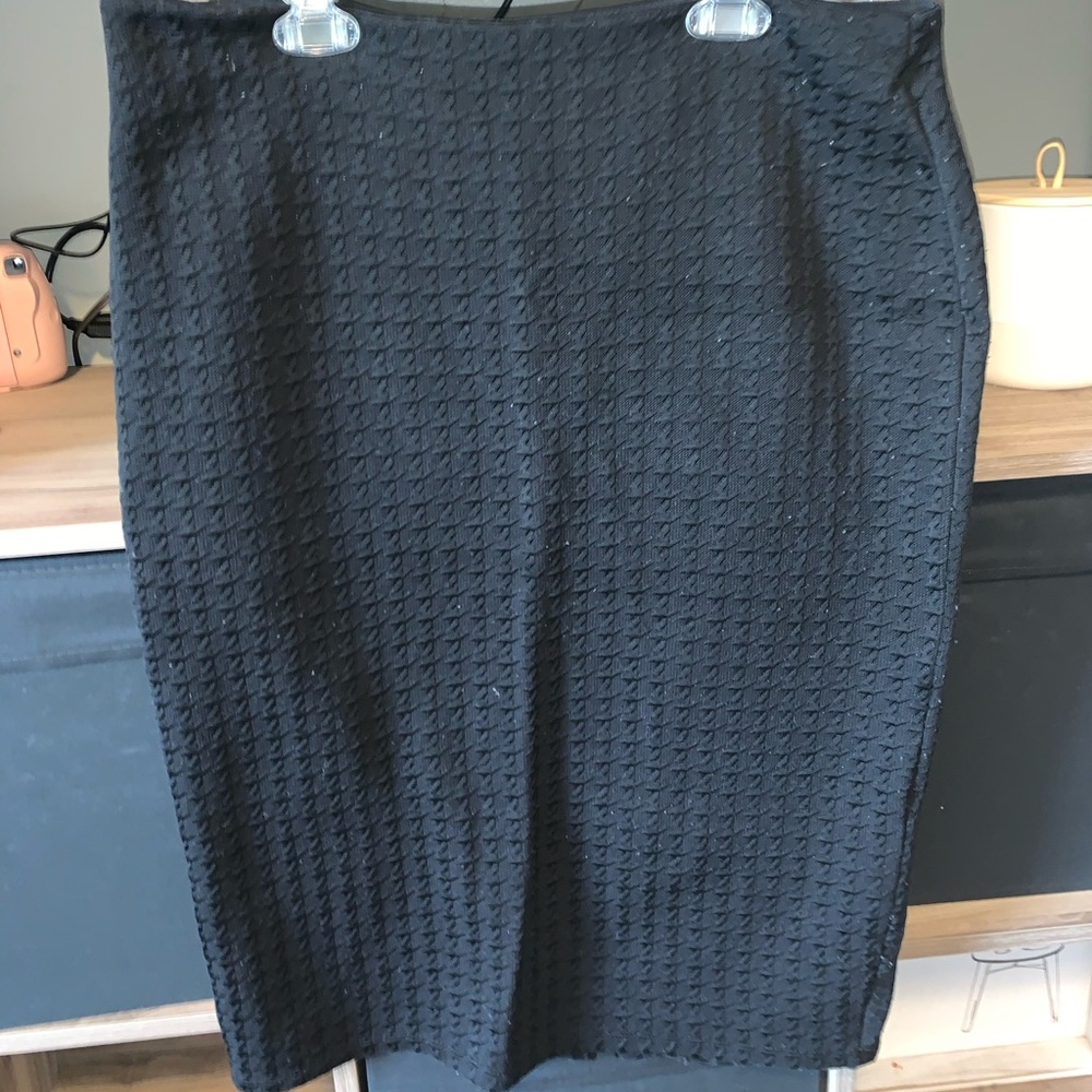 Black Knee Length Dress Skirt